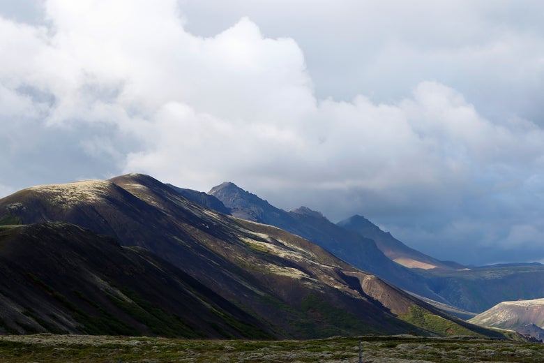 The rugged Icelandic landscape outside Reykjavic.